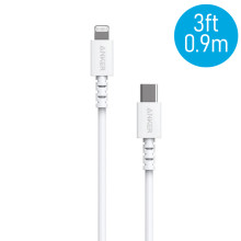 Anker A8612 PowerLine 3ft Select USB-C to Lightning Connector Cable - White (0.9M)