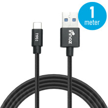 InnozÂ® InnoLink USB 3.1 to Type-C 5Gbps Super Speed Transfer & 5V/3A High Speed Charging Cable - Black (1m)