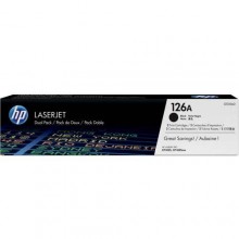 HP 126A Black Dual Pack LaserJet Toner Cartridges (CE310AD)